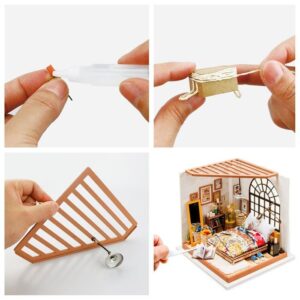 ALICE´S DREAMY BEDROOM HABITACION EN MINIATURA DIY ROLIFE
