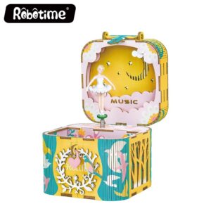 KIT CAJA DE MÚSICA MADERA DIY DANCING BALLERINA