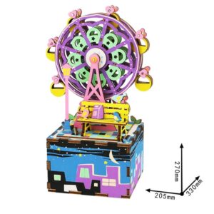 KIT CAJA DE MÚSICA MADERA DIY FERRIS WHEEL