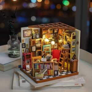 SAM´S STUDY LIBRERÍA EN MINIATURA DIY ROLIFE