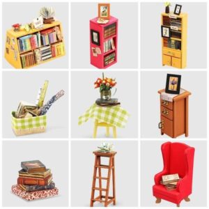 SAM´S STUDY LIBRERÍA EN MINIATURA DIY ROLIFE