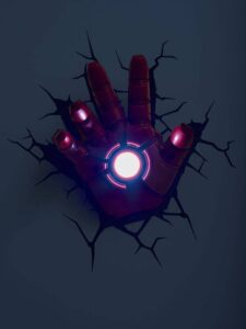 LAMPARA 3D MANO IRON-MAN