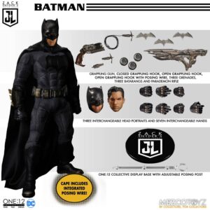 Zack Snyder's Justice League Figuras 1/12 Deluxe Steel Box mezco