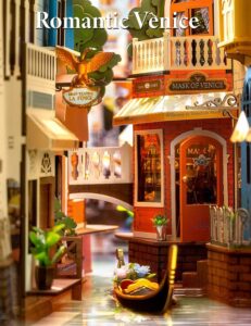 ROMANTIC VENICE SUJETALIBROS DIY RINCON MINIATURA ROLIFE