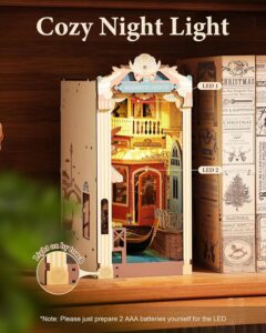 ROMANTIC VENICE SUJETALIBROS DIY RINCON MINIATURA ROLIFE