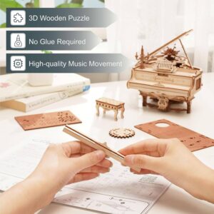 MAGIC PIANO CAJA DE MUSICA MECANICA DIY ROKR ROBOTIME