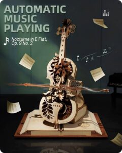 MAGIC CELLO CAJA DE MUSICA MECANICA DIY ROKR ROBOTIME